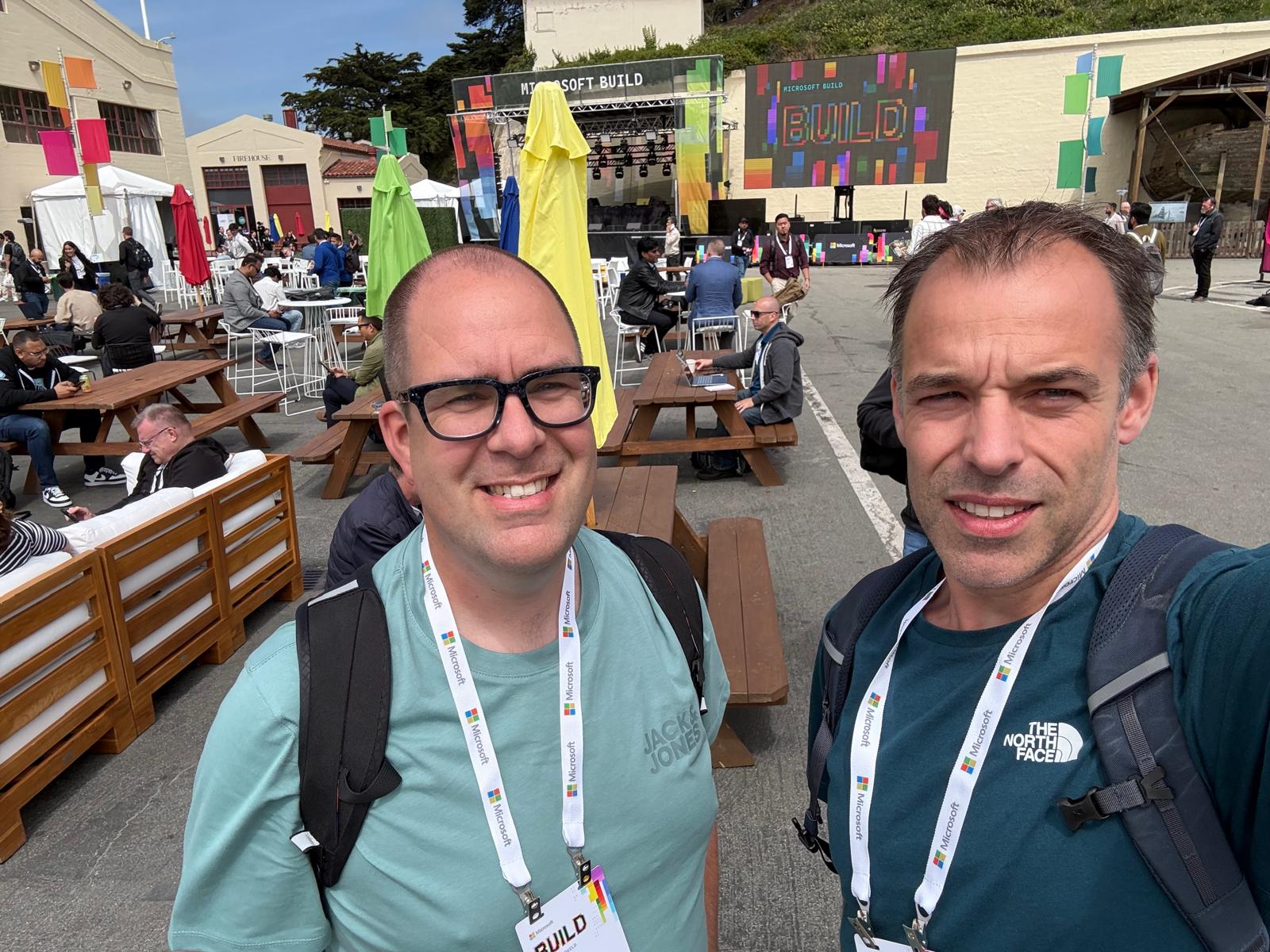 Eltjo en Arnold op Microsoft Build 2026